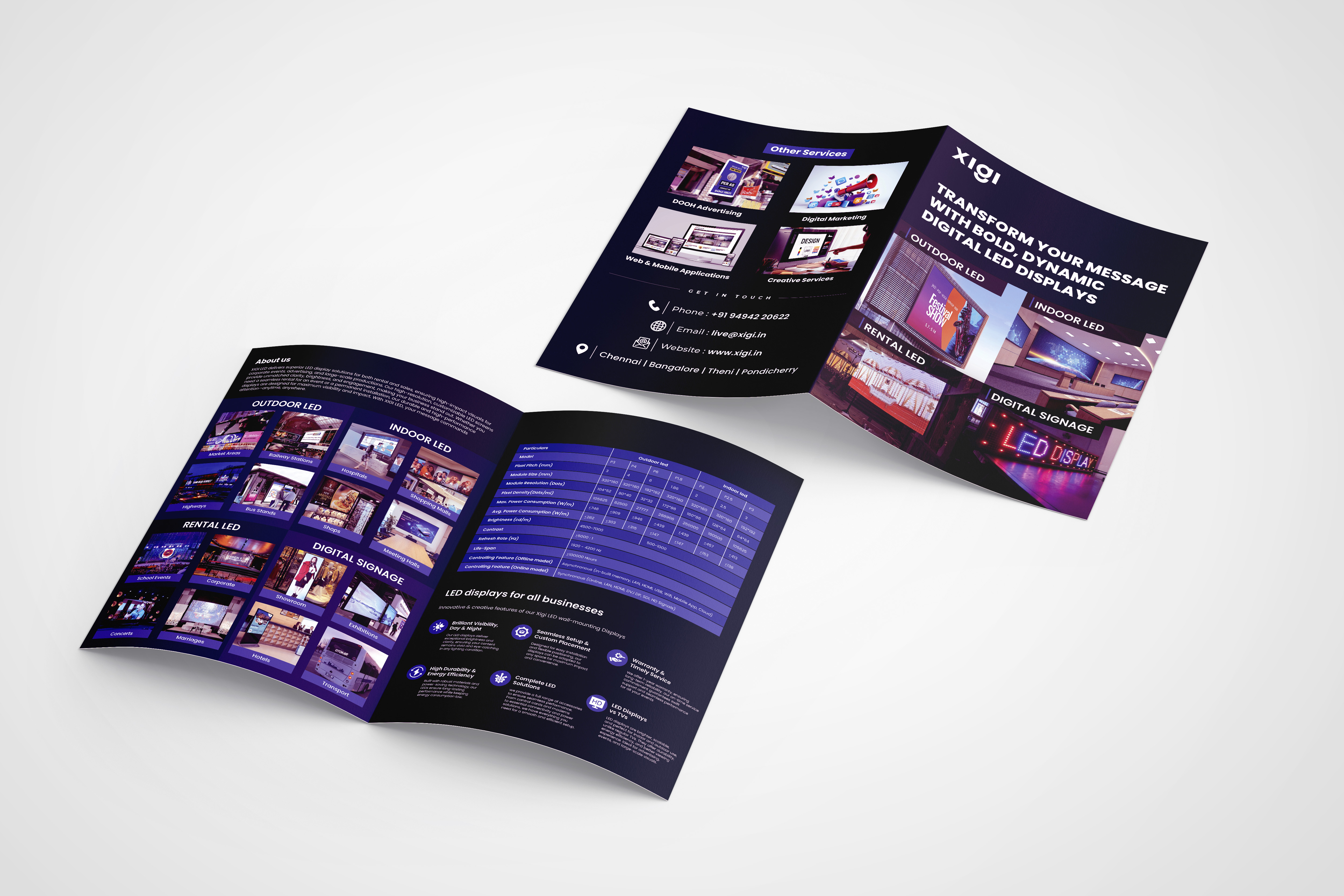 Corporate brochure main mockup