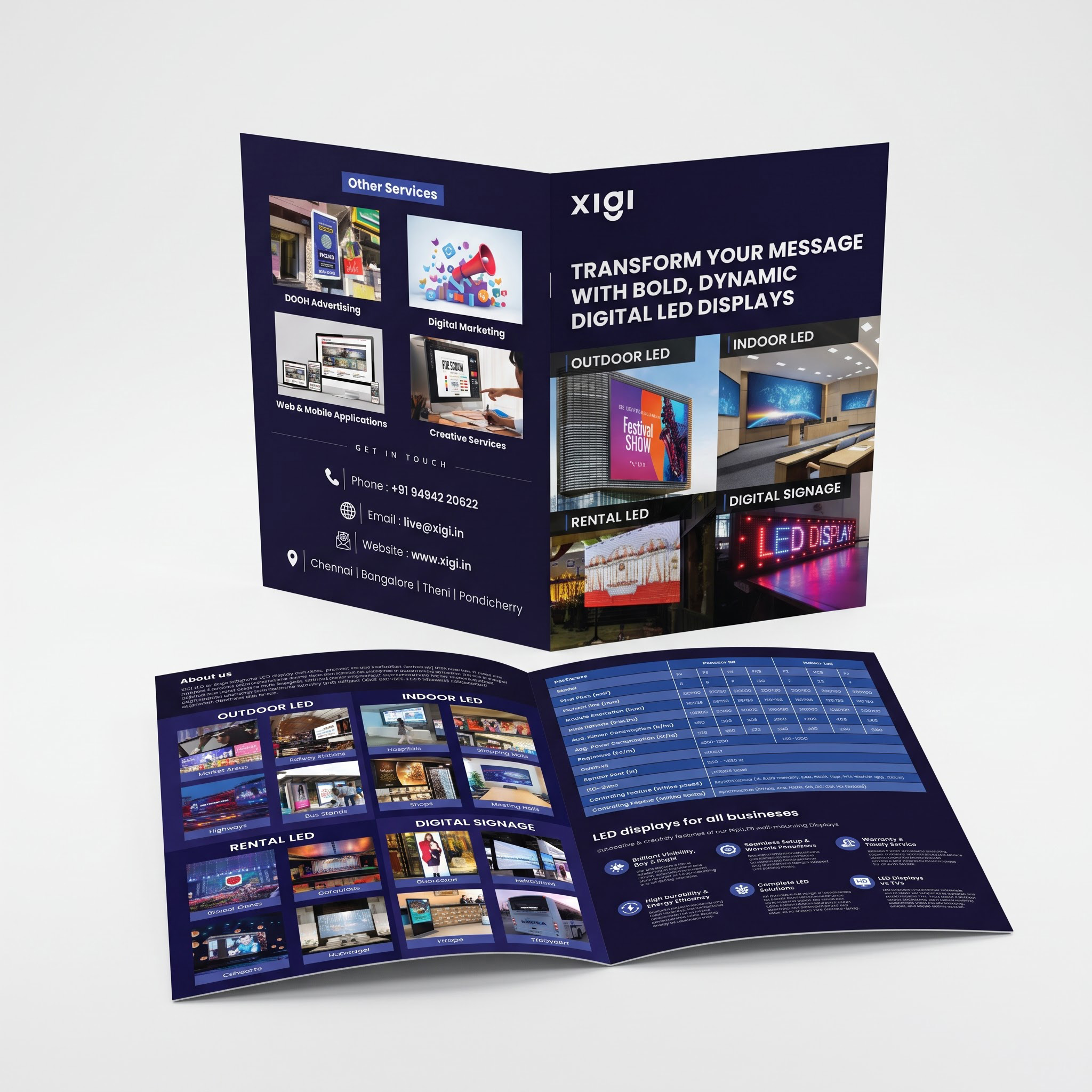 Corporate brochure angle presentation