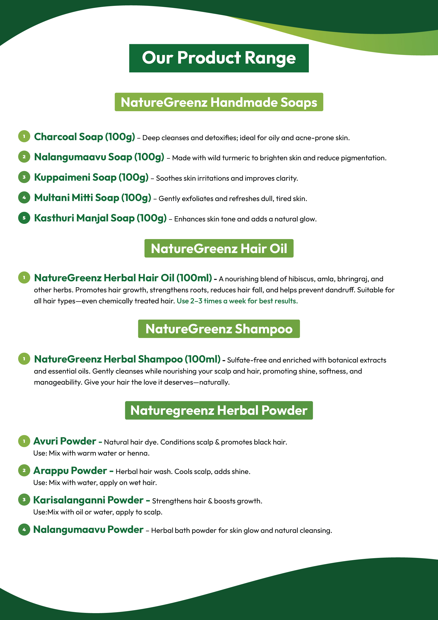 NatureGreenz brand story spread