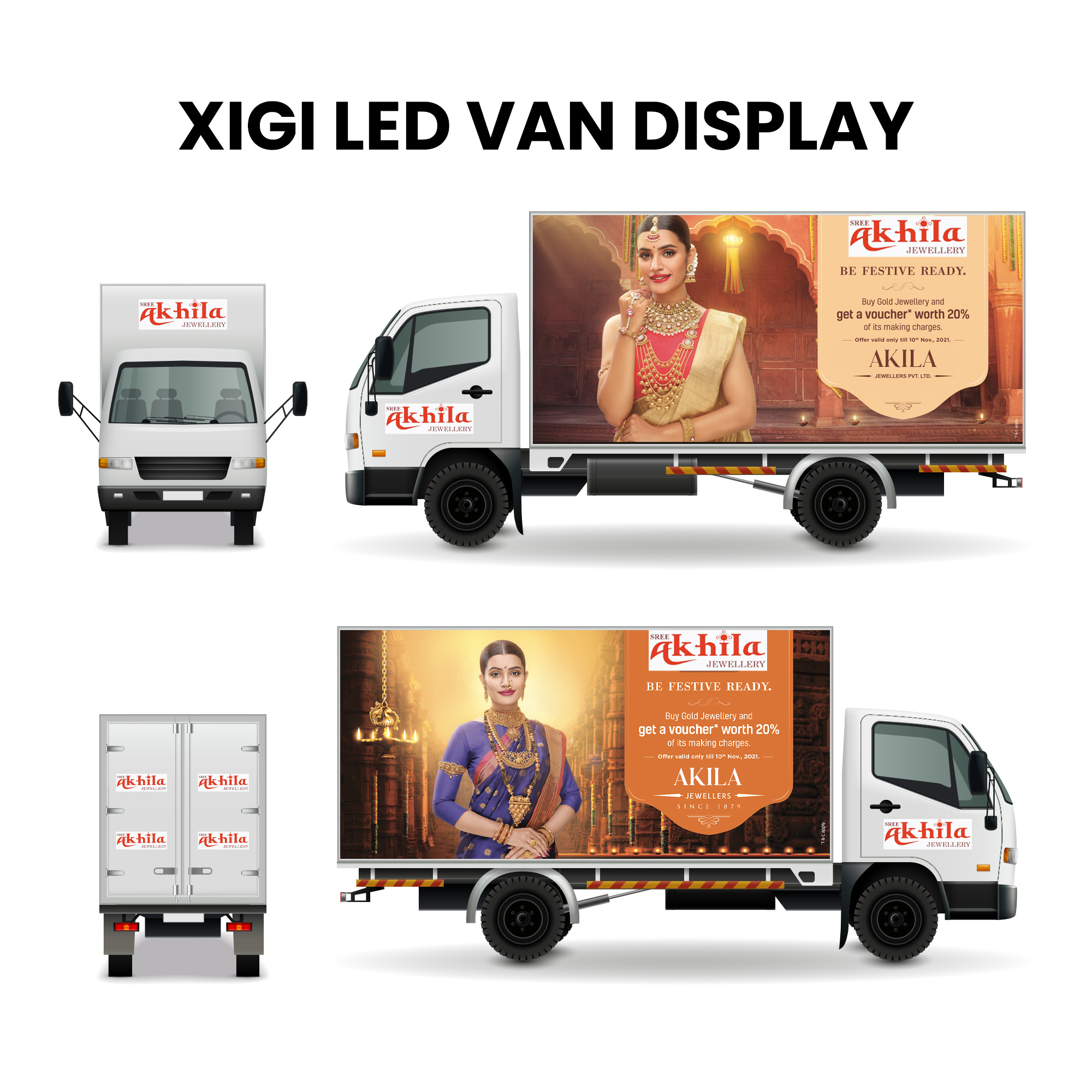 Mobile LED Truck Display Mockup